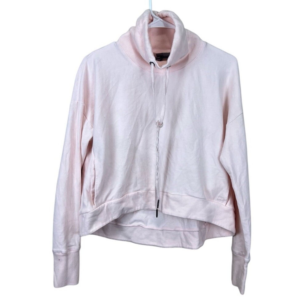Sweaty Betty Harmonise Luxe Fleece Sweatshirt Funnel Neck Pink Size‎ XS